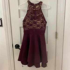 S Maroon Dress